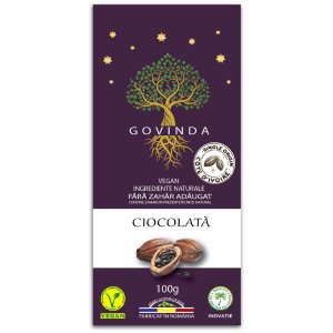 Ciocolata vegana clasica, Govinda, 100 g