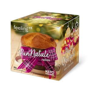 Panettone cu stafide fara zahar, Low-Carb, FeelingOK, 90g