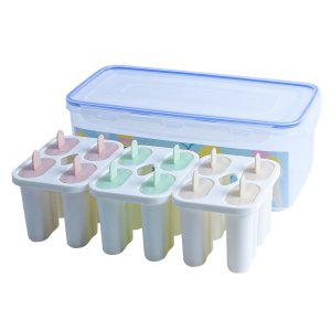 Set 12 forme inghetata, Plastic, 28.5x14.5x11.5 cm, Multicolor