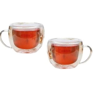 Set 2 cani termorezistente, Haushalt International, pentru ceai/espresso