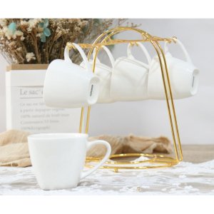 Set 6 cesti cafea Kring Cuisine Selected, 170 ml, portelan