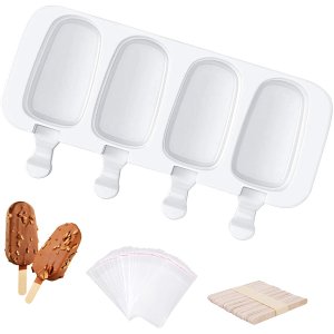 Set Forma pentru inghetata pe bat cu 50 de pungi si 50 de bete