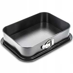 Tava de Copt Non-Stick Dreptunghiulara 2-in-1 cu Fund Detasabil