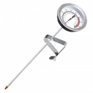 Termometru metalic de bucatarie Pufo cu sonda lunga, 31.5 cm