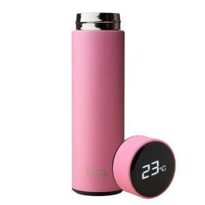 Termos Smart Roz mat, cu sita infuzor si perete dublu, 500 ml