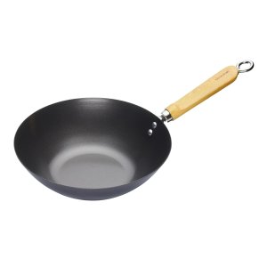 Tigaie wok, 25 cm, otel carbon - Kitchen Craft